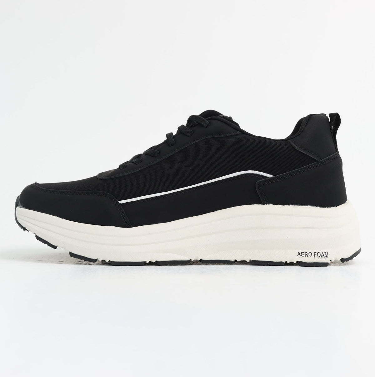 Liquids - Nova Cloud (Lace-Up) - Black (White Sole)