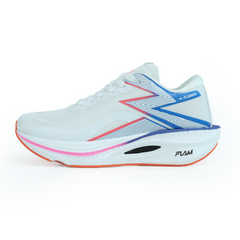 Flam Men’s Sports Running Shoes - White Blue And Pink
