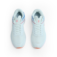 Flam Men’s Sports Running Shoes - White Blue And Pink